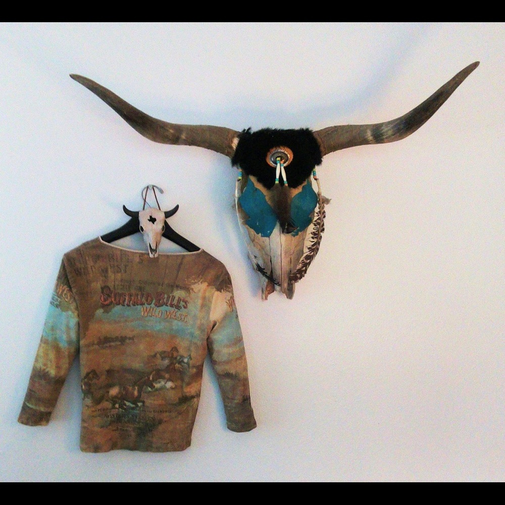 Sz L Vanilla Sugar Western Top - Picture 2 of 5